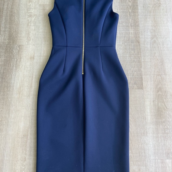 Calvin Klein Navy Blue Stretch Sheath Dress – Size 2 - Picture 6 of 9